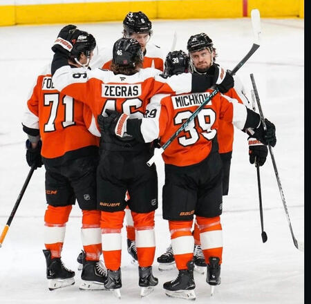 konecny & michkov with various flyers
